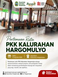 PERTEMUAN RUTIN PKK KALURAHAN HARGOMULYO BULAN AGUSTUS 2026